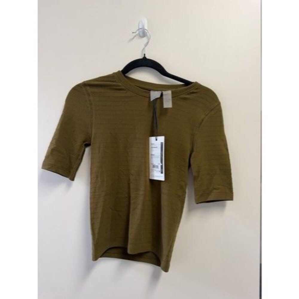 CALIA NWT Women’s S Green Cropped Seamless Crew Neck Short Sleeve Activewear Tee